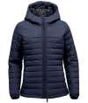 QXH-1W Stormtech Ladies Nautilus Quilted Hooded Jacket Navy colour image